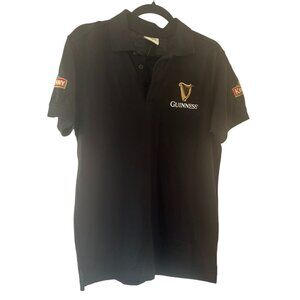 Men's Den Devine Restaurant Guinness Black Polo Shirt Size Medium‎